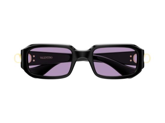 26SS 발렌티노 가라바니 선글라스 골드 블랙 Vg0016s 유광 오버사이즈 스퀘어 - VALENTINO GARAVANI