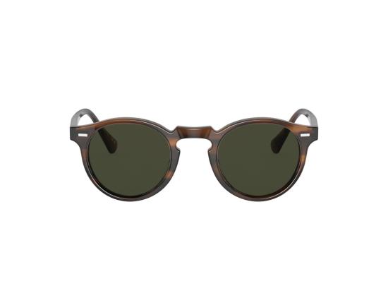 26FW 올리버피플스 선글라스 그린 0Ov5217s 호피무늬 아세테이트 원형