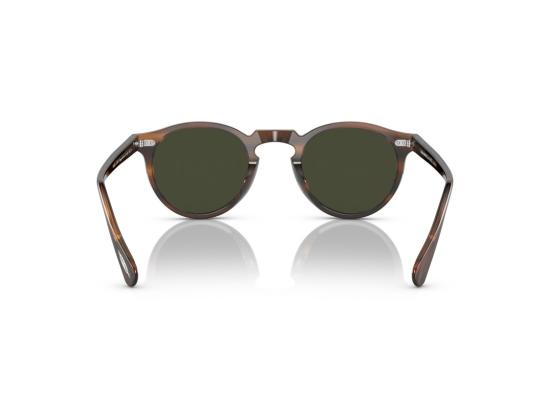 26FW 올리버피플스 선글라스 그린 0Ov5217s 호피무늬 아세테이트 원형 - OLIVER PEOPLES