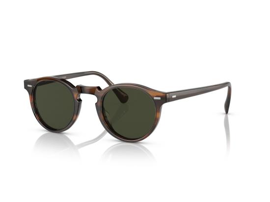 26FW 올리버피플스 선글라스 그린 0Ov5217s 호피무늬 아세테이트 원형 - OLIVER PEOPLES