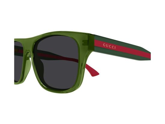 26FW 구찌 선글라스 그린 GG2119S 스트라이프 반투명 오버사이즈 스퀘어 - GUCCI