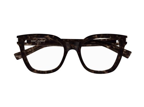 26FW 생로랑 선글라스 SL 748 스트라이프 호피무늬 오버사이즈 사각 안경 - SAINT LAURENT
