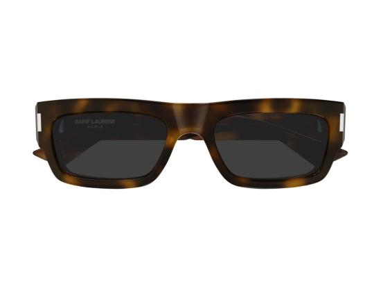 26FW 생로랑 선글라스 SL 837 호피무늬 아세테이트 오버사이즈 스퀘어 - SAINT LAURENT