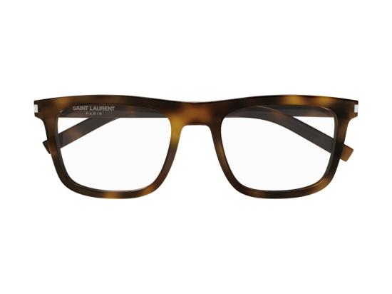 26SS 생로랑 안경 SL 547 슬림 옵트 호피무늬 오버사이즈 스퀘어 - SAINT LAURENT