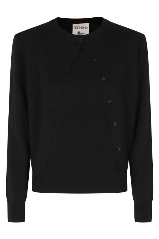26FW 세미쿠튀르 니트웨어 Y6WH13 099 Black