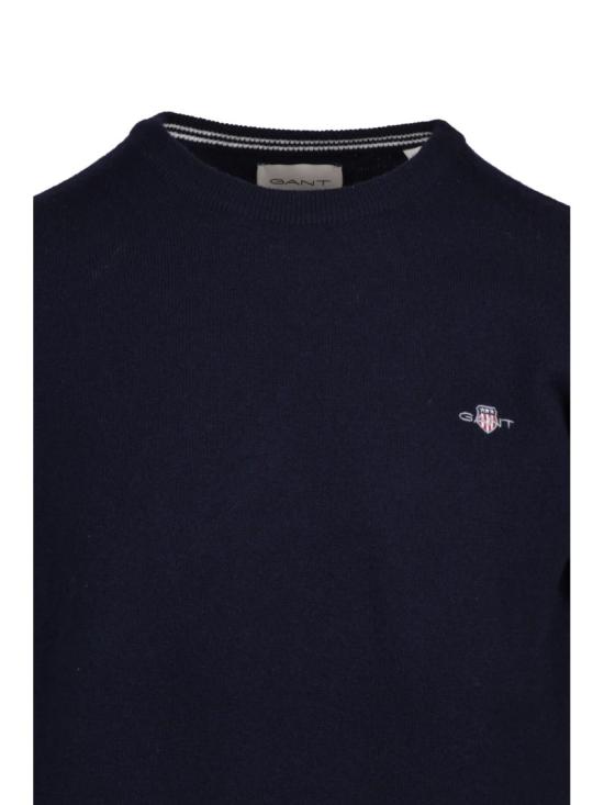 25FW 간트 니트웨어 다채로운 색상의 골지 디테일이 돋보이는 울 크루넥 스웨터 - GANT