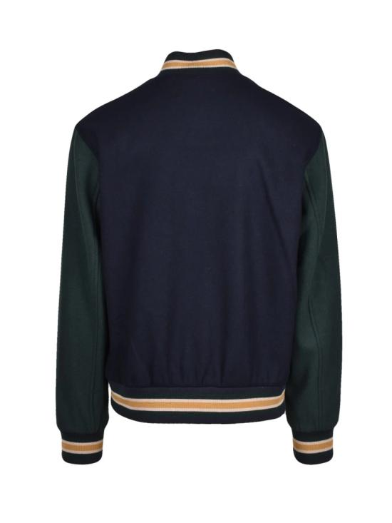 25FW 간트 자켓 바시티 스타일 네이비 울 블렌드 갠트 코트 - GANT