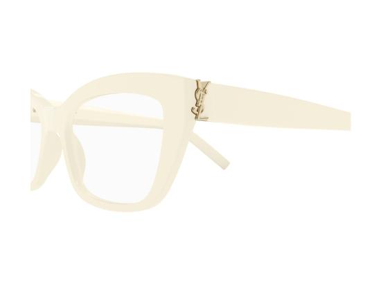 26FW 생로랑 선글라스 골드 SL M117 오버사이즈 스퀘어 안경 - SAINT LAURENT