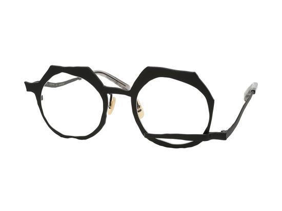 26SS 마사히로 마루야마 안경 무광 블랙 MM-0089 기하학적 팔각형 티타늄 - MASAHIRO MARUYAMA