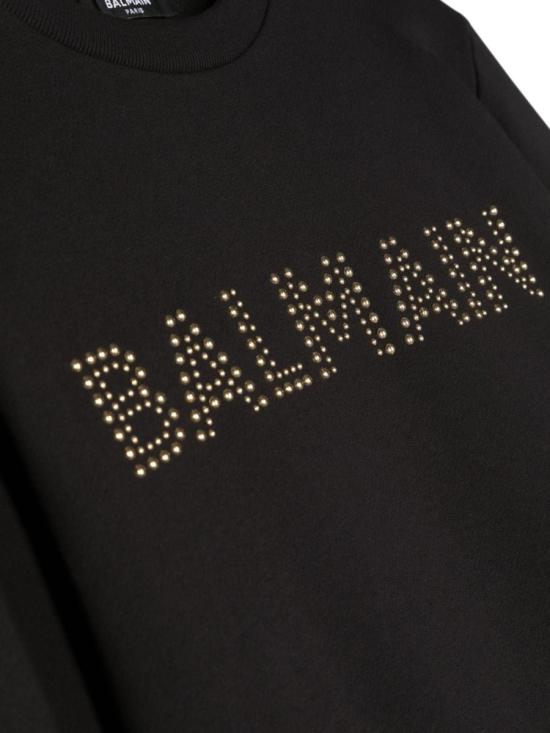  발망 탑 BT4Q10K F0061930 BLACK - BALMAIN