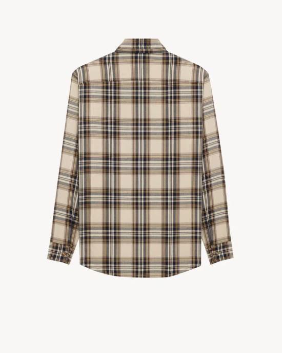  생로랑 셔츠 MASTER ULT 007621 IMPRIME XS CREAM - SAINT LAURENT