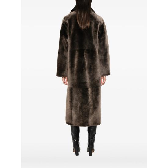 26FW 이브살로몬 코트 24WYM60723MERL A2338 BROWN - YVES SALOMON