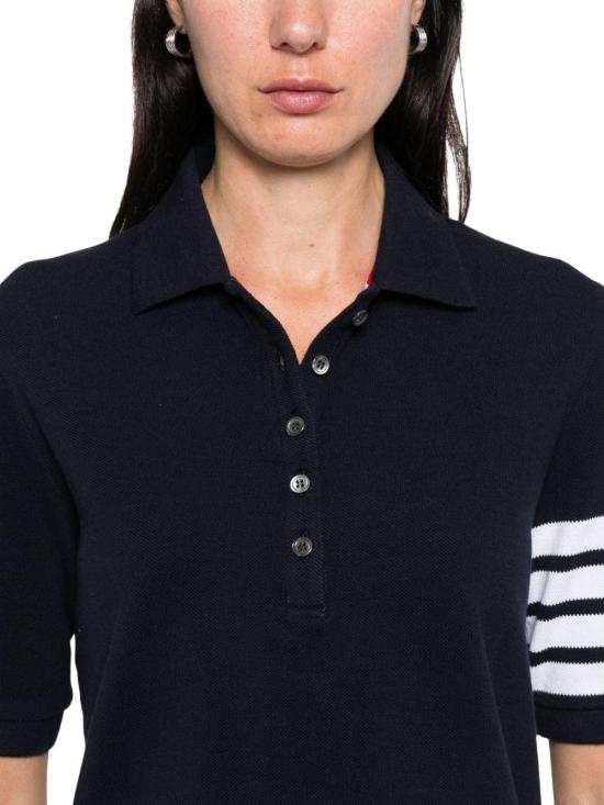 26FW 톰브라운 폴로 티셔츠 FJP052G 07976 415 NAVY DOM - THOM BROWNE