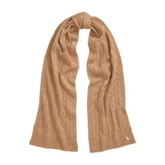 26FW 랄프 로렌 머플러/스카프 455956296003 CAMEL BROWN - RALPH LAUREN