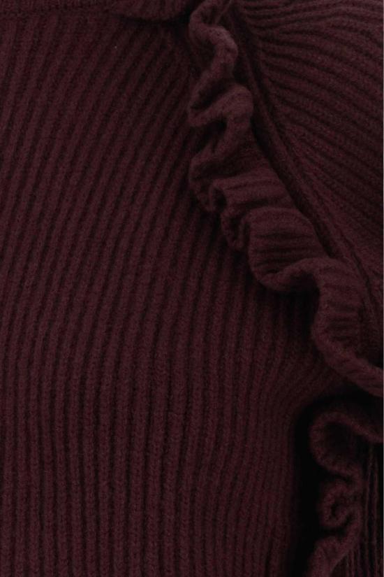 26FW 블루마린 스웨터 RF6194MAB392M725A 91317 BURGUNDY - BLUMARINE