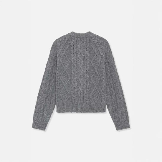  바움 운드 페르드가르텐 가디건 Baum Und Pferdgarten Chleo 카디건 그레이 멜란지 - BAUM UND PFERDGARTEN