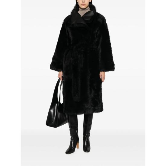 26FW 이브살로몬 코트 27WYM62415TOSX C99R BLACK - YVES SALOMON