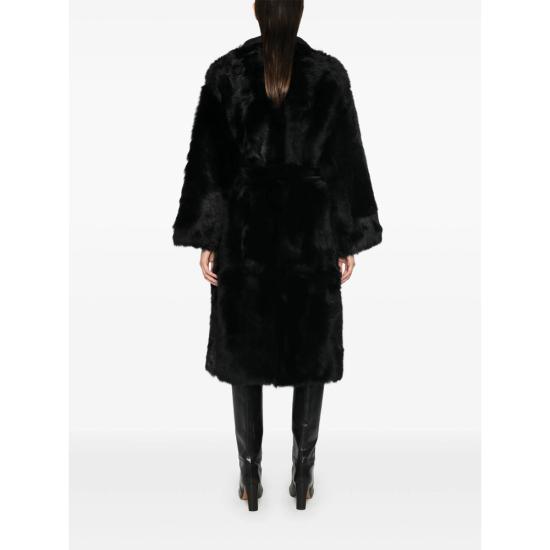 26FW 이브살로몬 코트 27WYM62415TOSX C99R BLACK - YVES SALOMON
