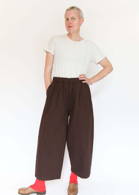 블랙 크레인 스트레이트 팬츠 EC NWD16 BROWN - BLACK CRANE