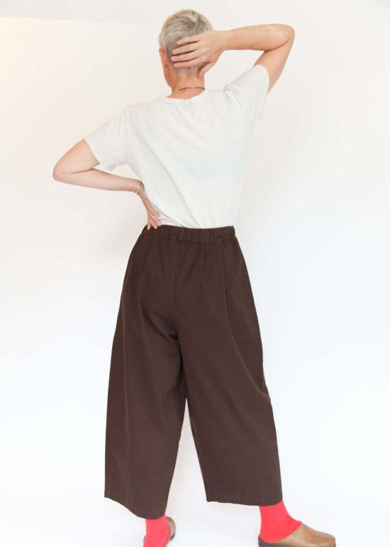  블랙 크레인 스트레이트 팬츠 EC NWD16 BROWN - BLACK CRANE