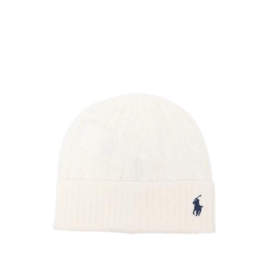 26FW 랄프 로렌 비니 455981442003 CREAM WHITE