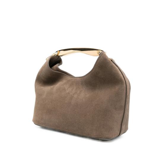 26FW 엘렘 숄더백 SMALL BOOMERAN SUEDE TAUPE BROWN - ELLEME