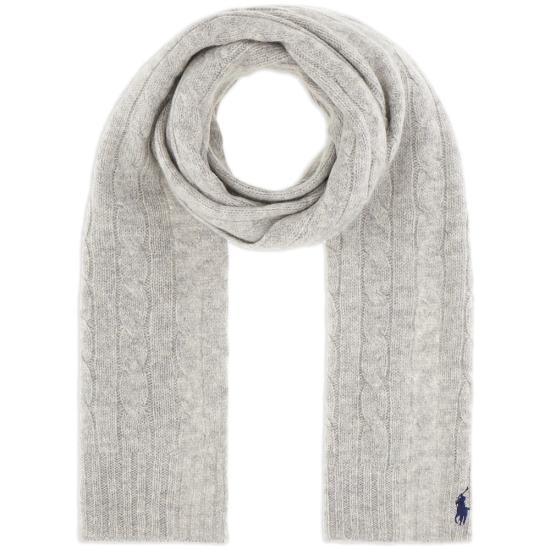 26FW 랄프 로렌 머플러/스카프 455956296004 SGREY GRAY