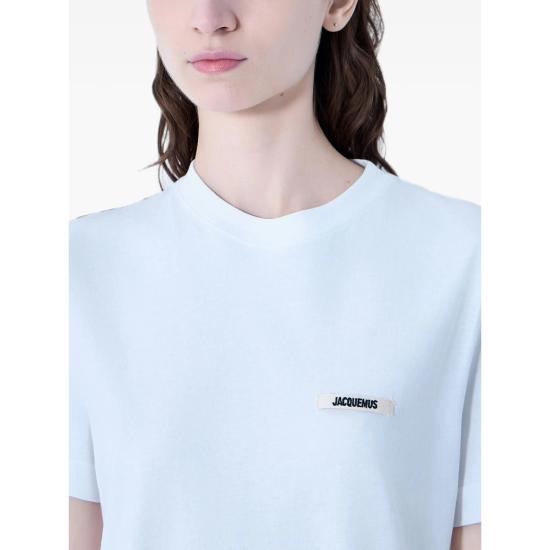  자크뮈스 그로그랭 로고 솟슬리브 티셔츠 TSW00550 AJ00029 100 - JACQUEMUS