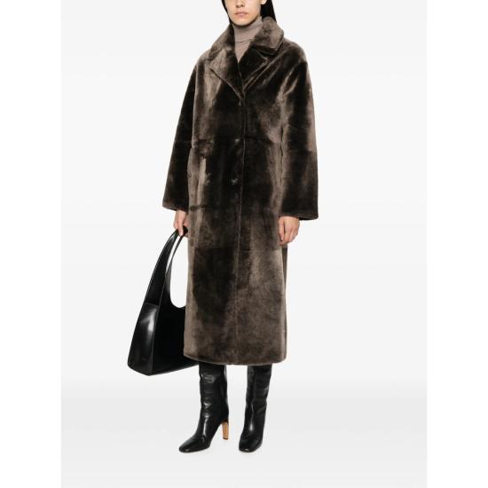 26FW 이브살로몬 코트 24WYM60723MERL A2338 BROWN - YVES SALOMON