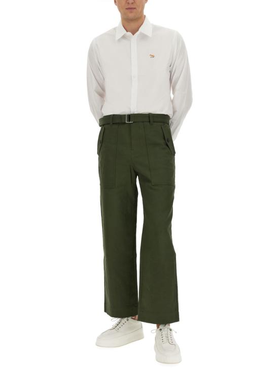  메종키츠네 팬츠 LM01110WW0079 MILITARY GREEN - MAISON KITSUNE