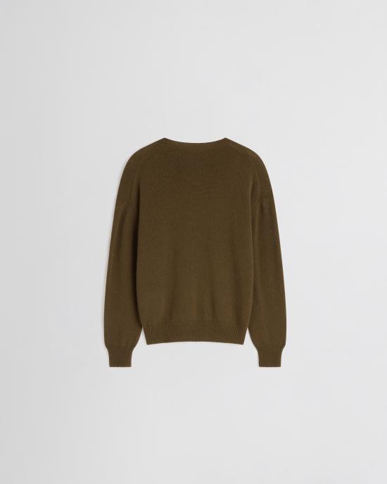26FW 피비 파일로 코튼 크루넥 스웨터 니트 EK114 KS0114700KH KAKI - PHOEBE PHILO