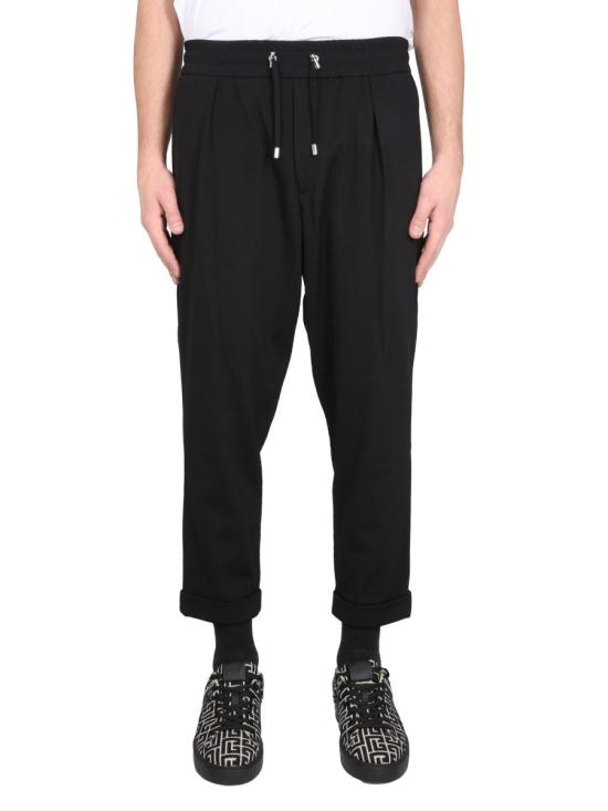  발망 팬츠 AH1PK005 JE940PA BLACK - BALMAIN