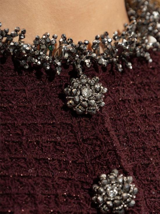 26FW 셀프 포트레이트 숏 원피스 SC26 152S BU BURGUNDY BORDEAUX - SELF PORTRAIT