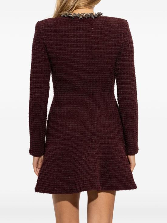 26FW 셀프 포트레이트 숏 원피스 SC26 152S BU BURGUNDY BORDEAUX - SELF PORTRAIT