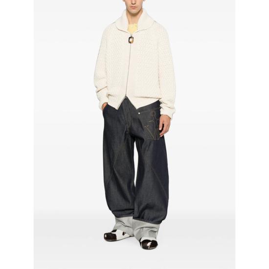 26FW JW앤더슨 니트웨어 KW1532 YN0516 002 WHITE - JW ANDERSON