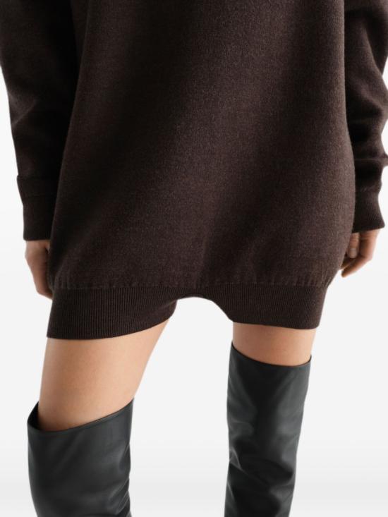 26FW 르메르 메리노 울 백 지퍼 릴랙스드 풀오버 PA1339 LK1067023 DARK GREY - LEMAIRE