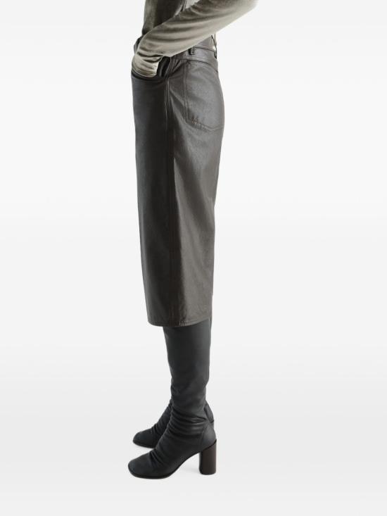 26FW 르메르 와이드 레더 버뮤다 쇼츠 PA1322 LL0225479 BROWN - LEMAIRE