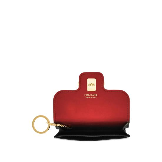26FW 살바토레 페라가모 간치니 카드지갑 220963 0785795 NEFLA BLACK - SALVATORE FERRAGAMO