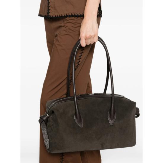 26FW 유제피 숄더백 BRIOCHE DUFFLE SUEDE GANAC BROWN - YUZEFI