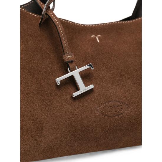 26FW 토즈 마이크로 토트백 XBWAPAEL000X BL246F BROWN - TODS