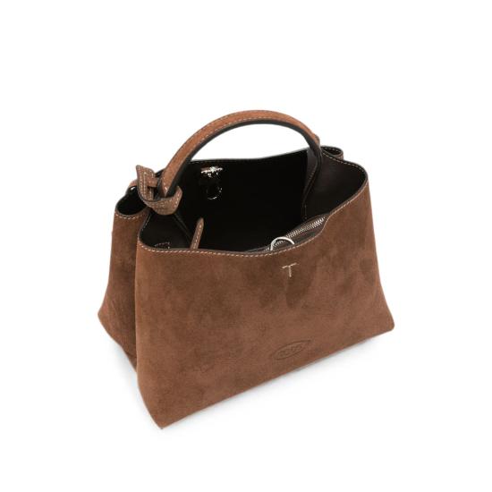 26FW 토즈 마이크로 토트백 XBWAPAEL000X BL246F BROWN - TODS