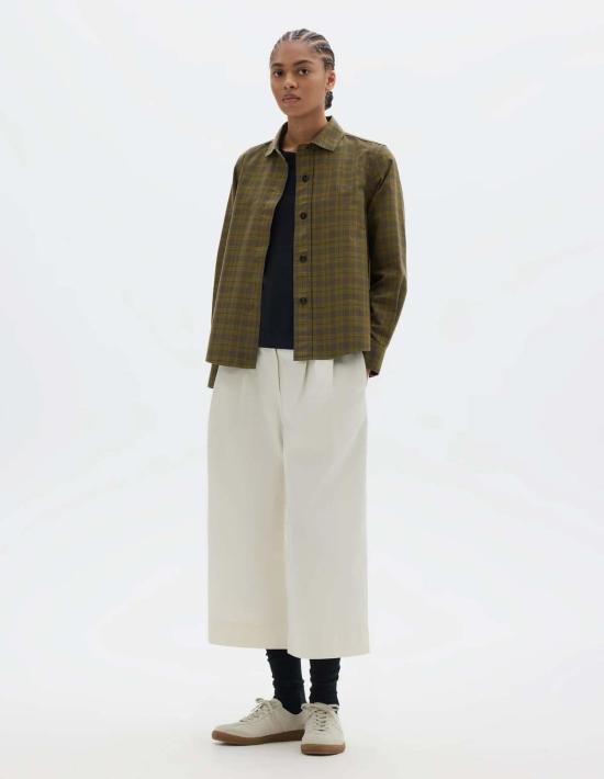  마가렛호웰 탑 Mhl By Margaret Howell 톤온톤 코튼 체크 셔츠 - MARGARET HOWELL