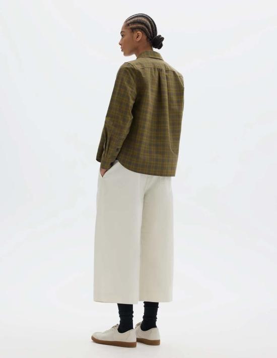  마가렛호웰 탑 Mhl By Margaret Howell 톤온톤 코튼 체크 셔츠 - MARGARET HOWELL