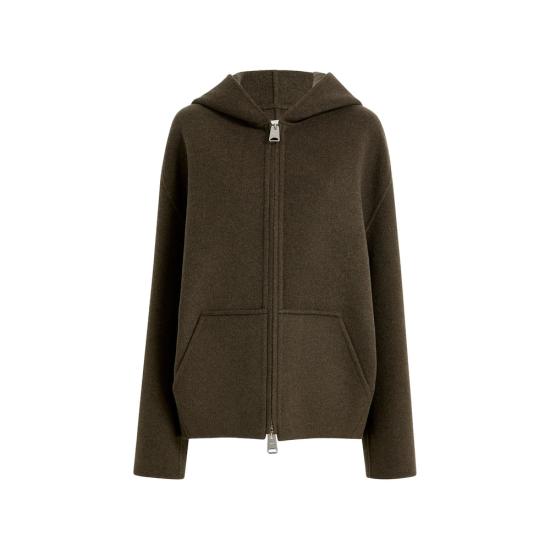26FW 케이트 돌렘 울 블렌드 후드 자켓 6243547 W547 716 BROWN
