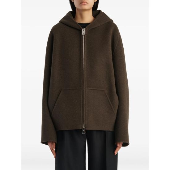 26FW 케이트 돌렘 울 블렌드 후드 자켓 6243547 W547 716 BROWN - KHAITE