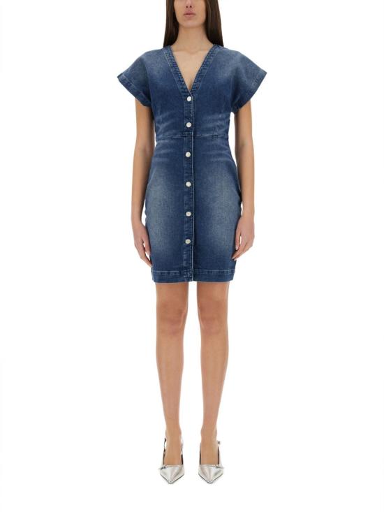  모스키노 원피스 04573720 1298 BLUE - MOSCHINO