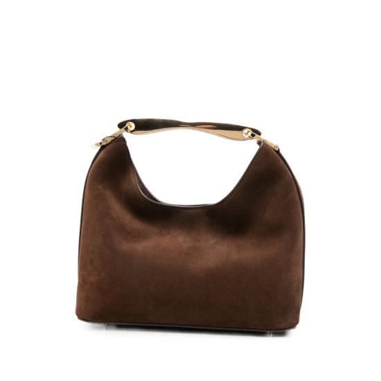 26FW 엘렘 숄더백 SMALL BOOMERAN SUEDE BROWN