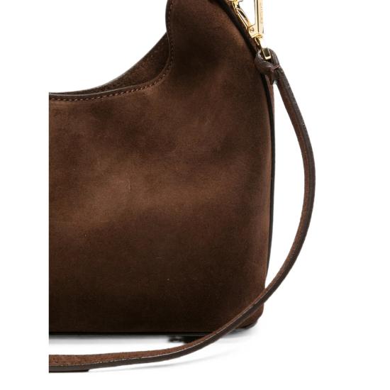 26FW 엘렘 숄더백 SMALL BOOMERAN SUEDE BROWN - ELLEME