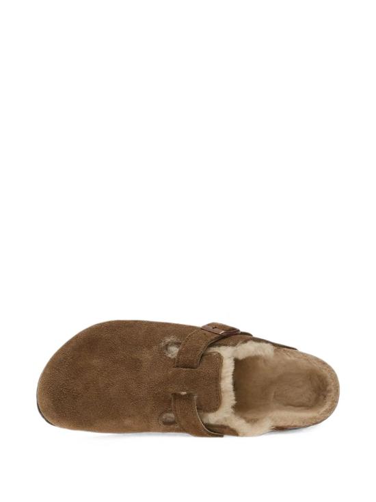 26FW 버켄스탁 보스턴 시어링 스웨이드 뮬 1032432 DARKTEA BROWN - BIRKENSTOCK