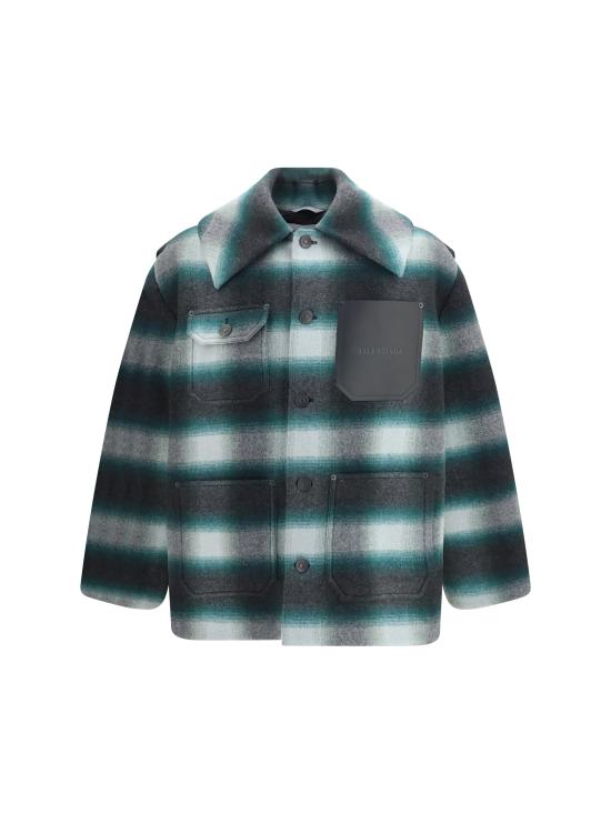 26FW 발렌시아가 워크웨어 코쿤 아우터웨어 A009IUTUU57 3010 GREEN